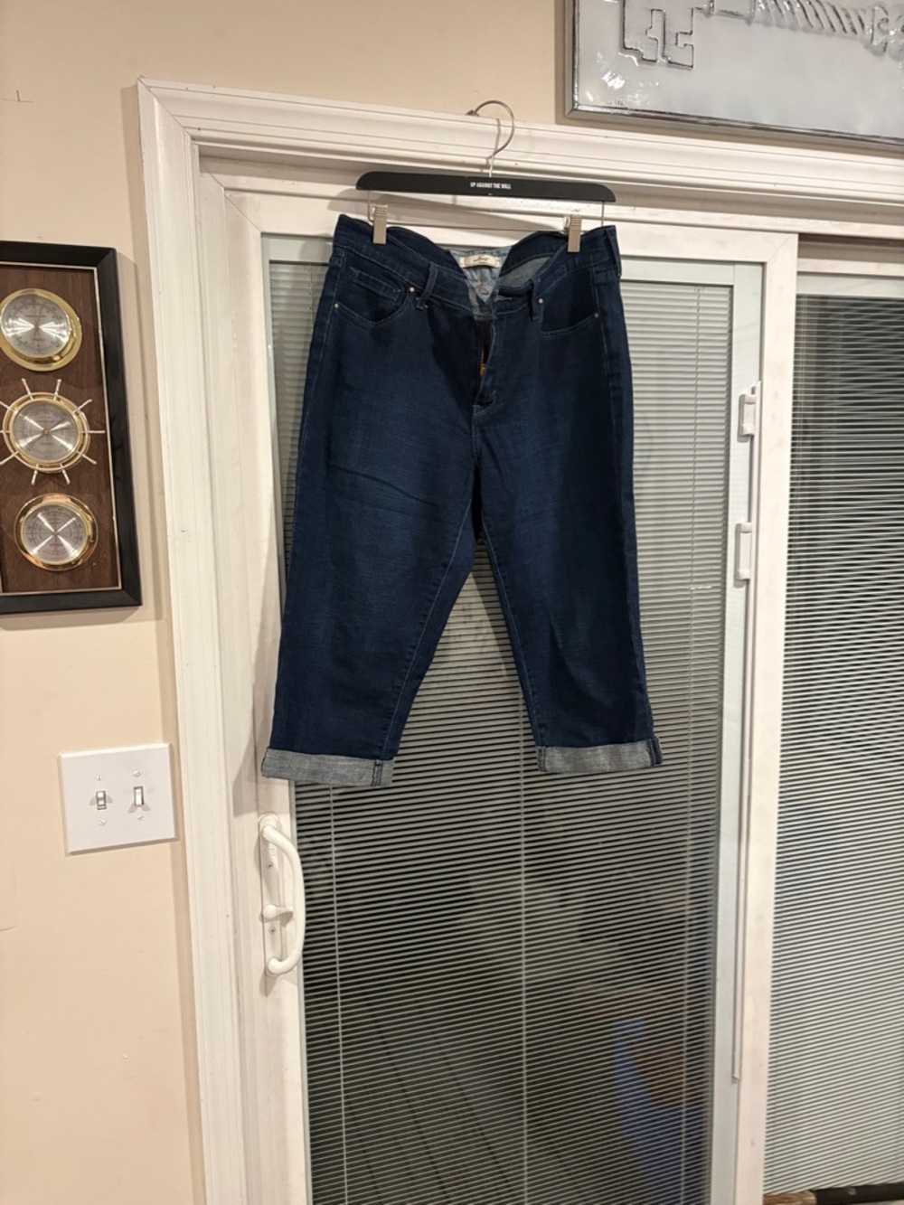 Levi's Dark Blue Capris Jeans
